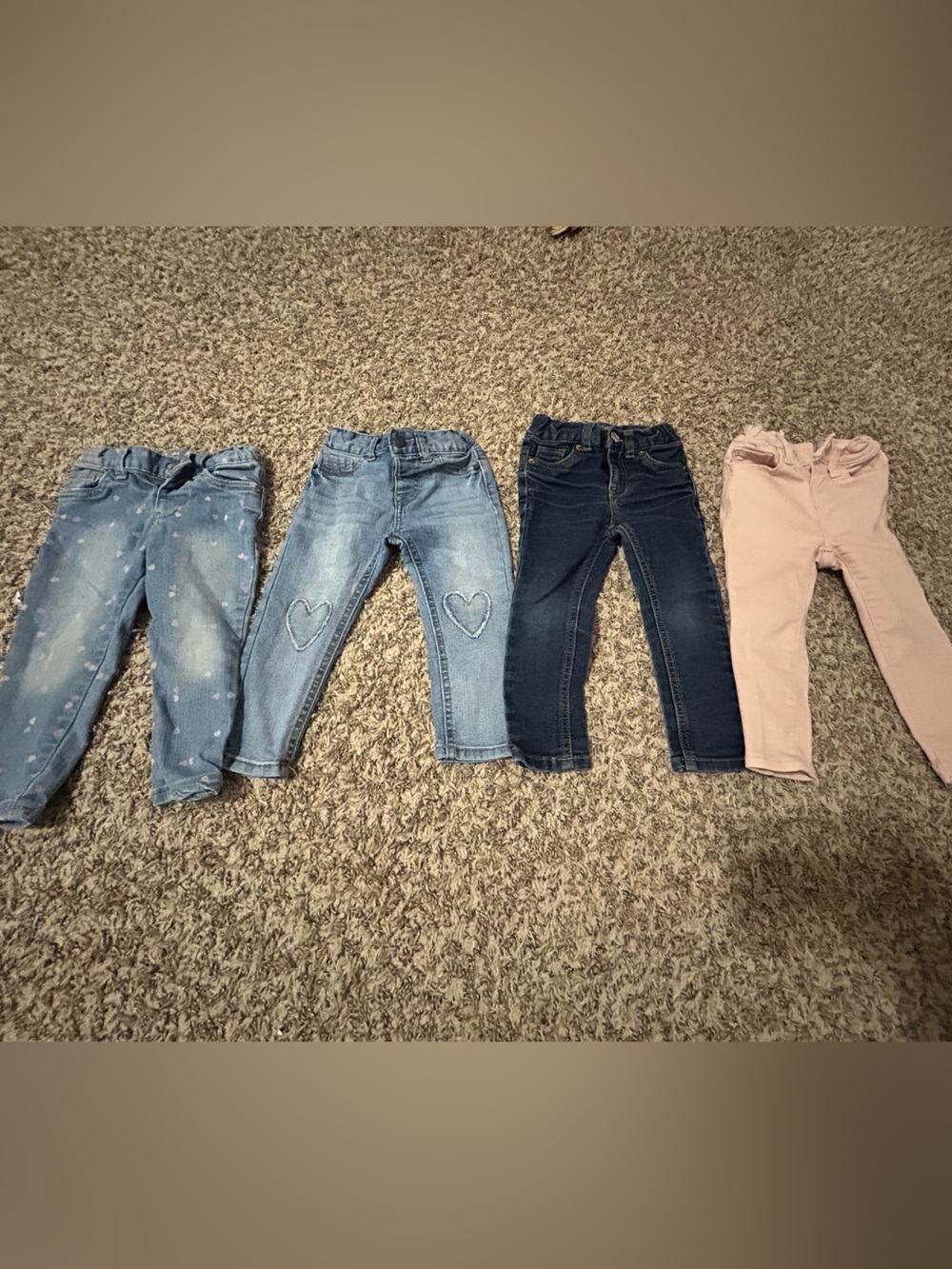 Bundle of 4 Toddler 2T Denim Jeans